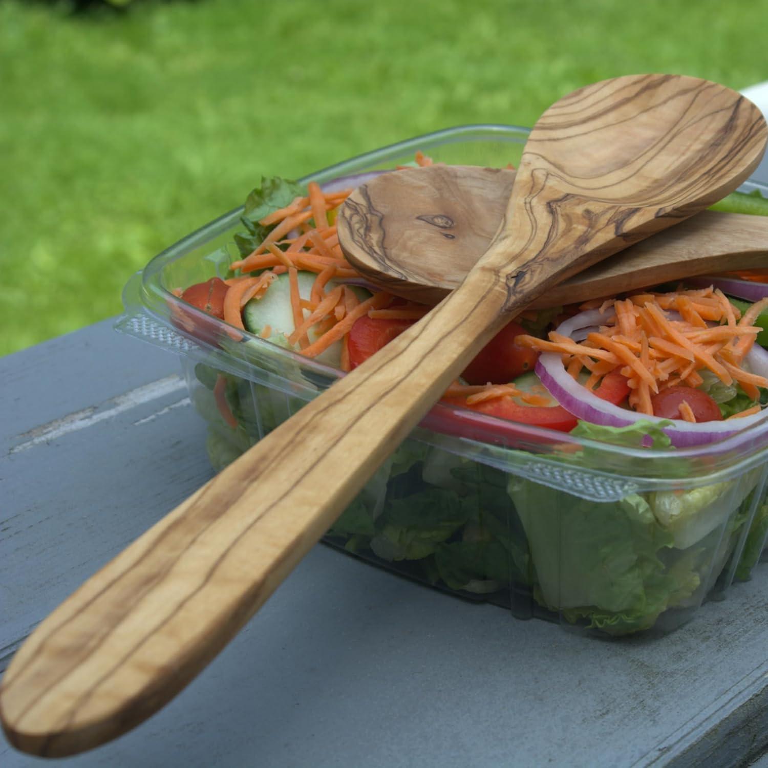 Berard Handcrafted Olive Wood 12 Inch Curved Spatula