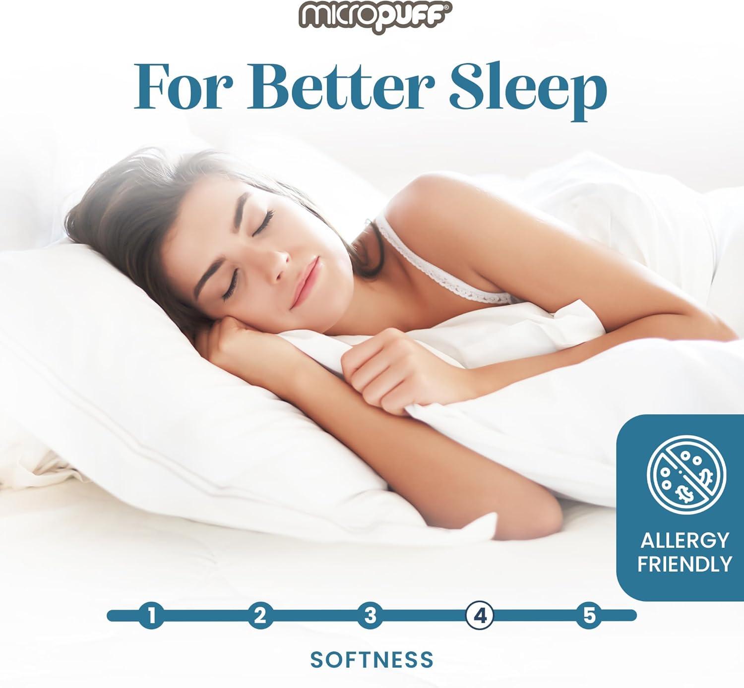 Micropuff Soft and Comfortable Mattress Pad - Durable Fabric - Odorless Filling - 100 GSM