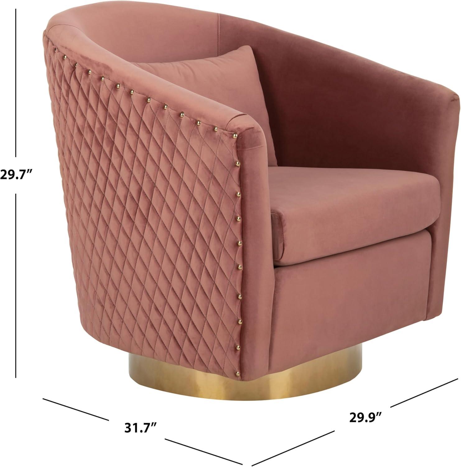 Skye Upholstered Swivel Barrel Chair