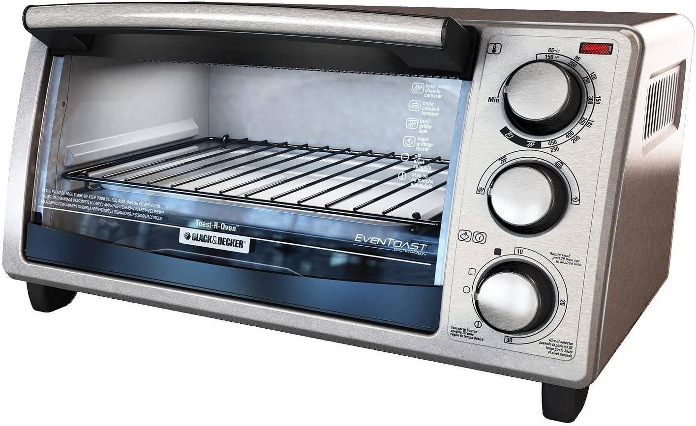 BLACK+DECKER Black+decker 4-slice Toaster Oven, 4 Cooking Functions