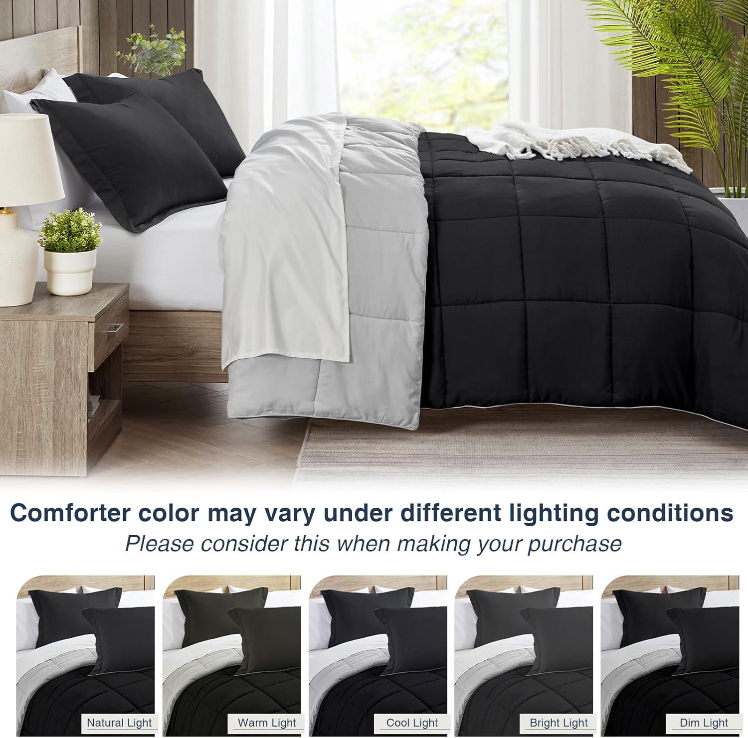 3-Piece Microfiber/Polyester Comforter Set