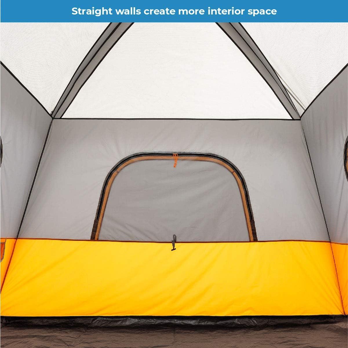 Core Equipment 6 Person Straight Wall Tent - Orange