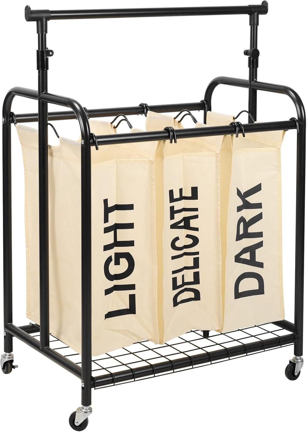 Rebrilliant Metal Rolling Laundry Sorter with Handles