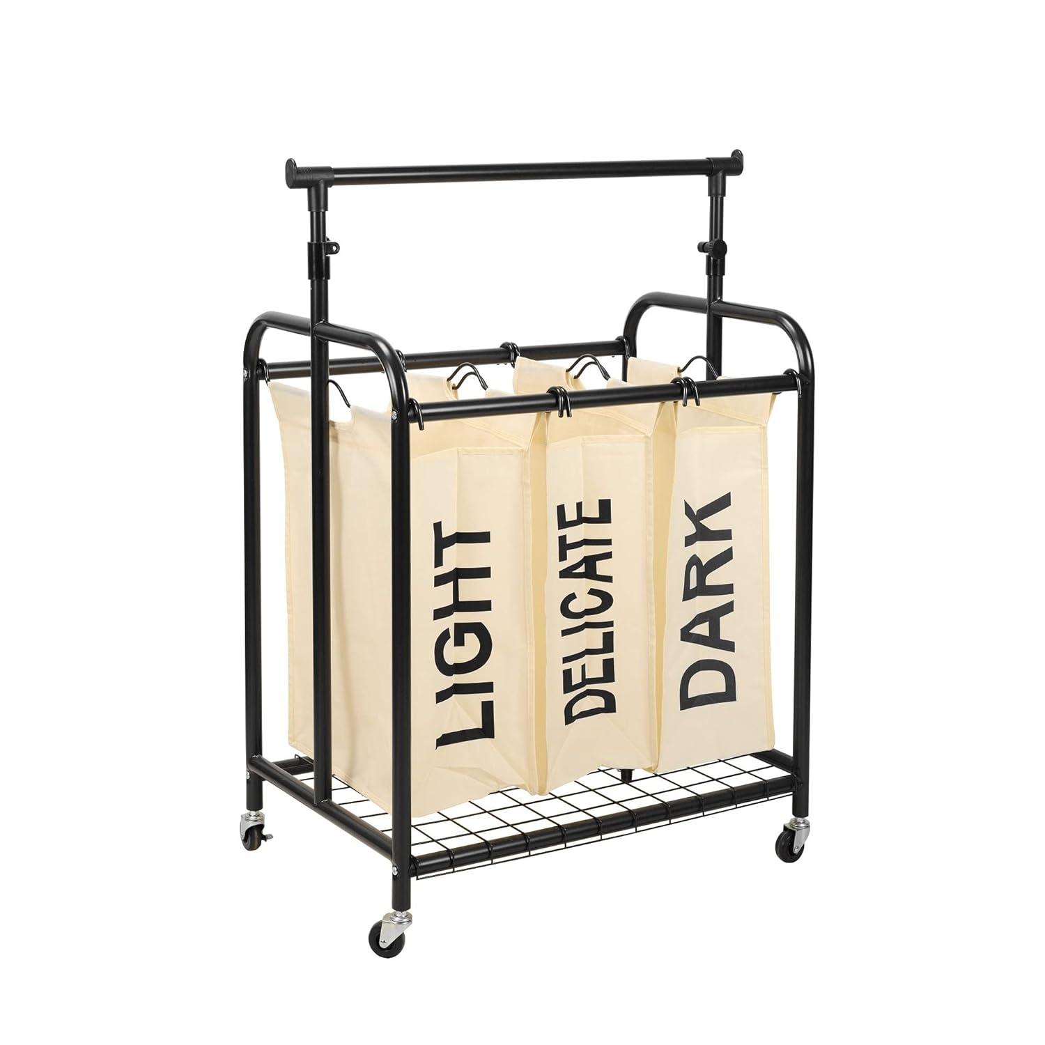 Rebrilliant Metal Rolling Laundry Sorter with Handles