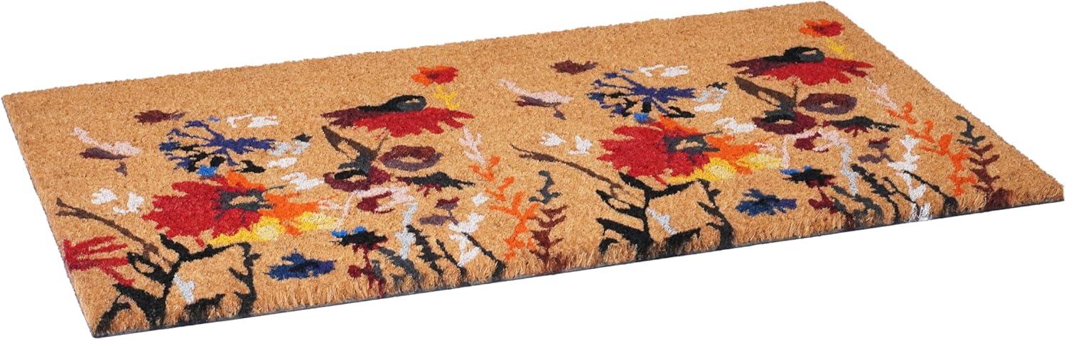 Calloway Mills Floral Non-Slip Indoor Outdoor Door Mat & Reviews | Birch Lane