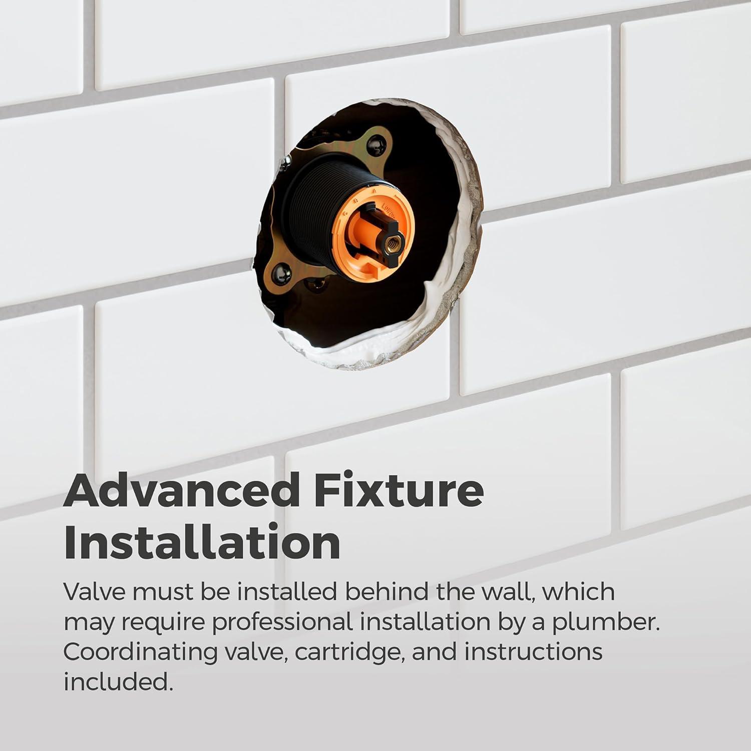 Pfister Capistrano Tub & Shower Trim Kit, Valve and Cartridge Included, 1-Handle, Spot Defense Brushed Nickel Finish, 8P8WS2CSOSGS