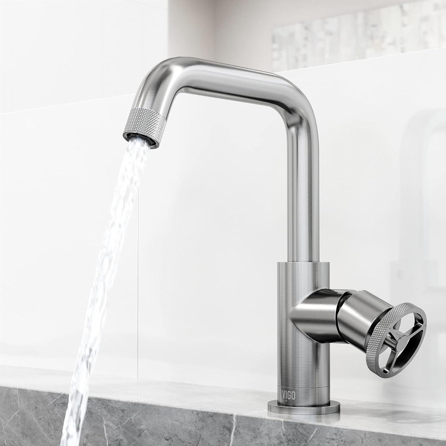 Cass 9" H Single Handle Single Hole Bathroom Faucet