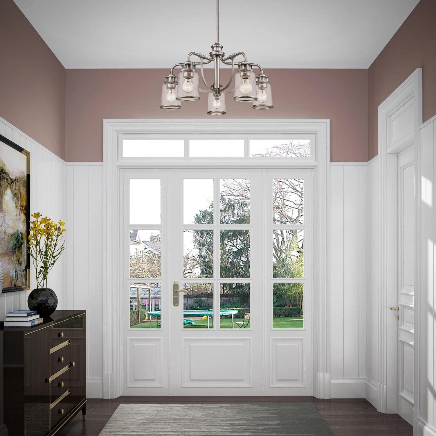 Livex Lighting Lawrenceville 5 - Light Chandelier in  Brushed Nickel