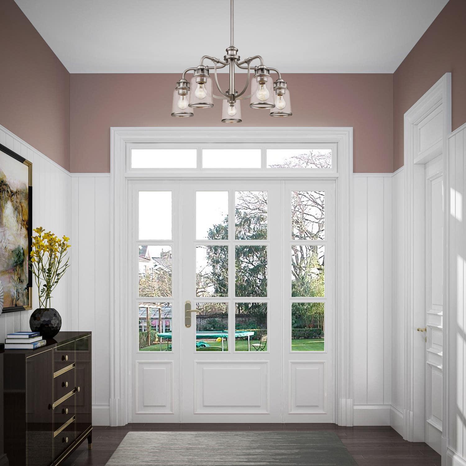 Livex Lighting Lawrenceville 5 - Light Chandelier in  Brushed Nickel