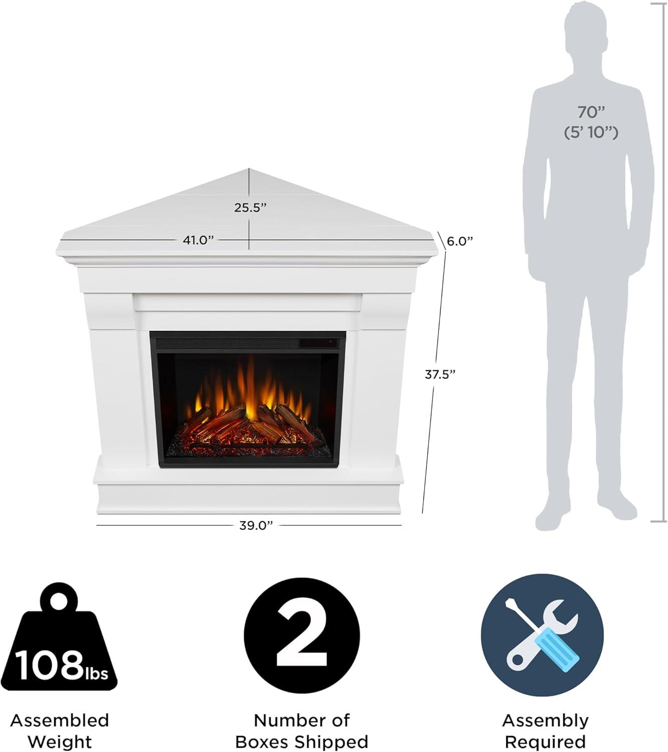 Chateau 41" Corner Electric Fireplace by Real Flame