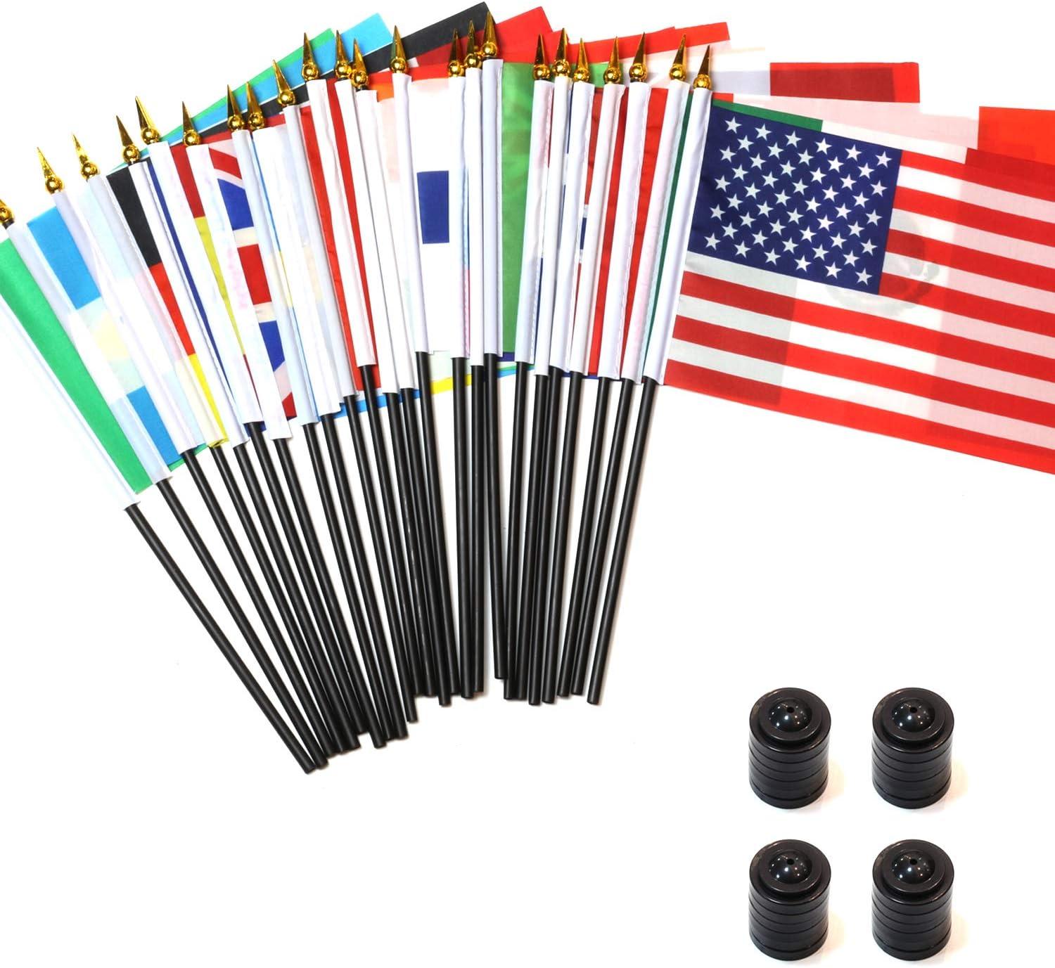 Double Sided Polyester Independence Day Flag Set