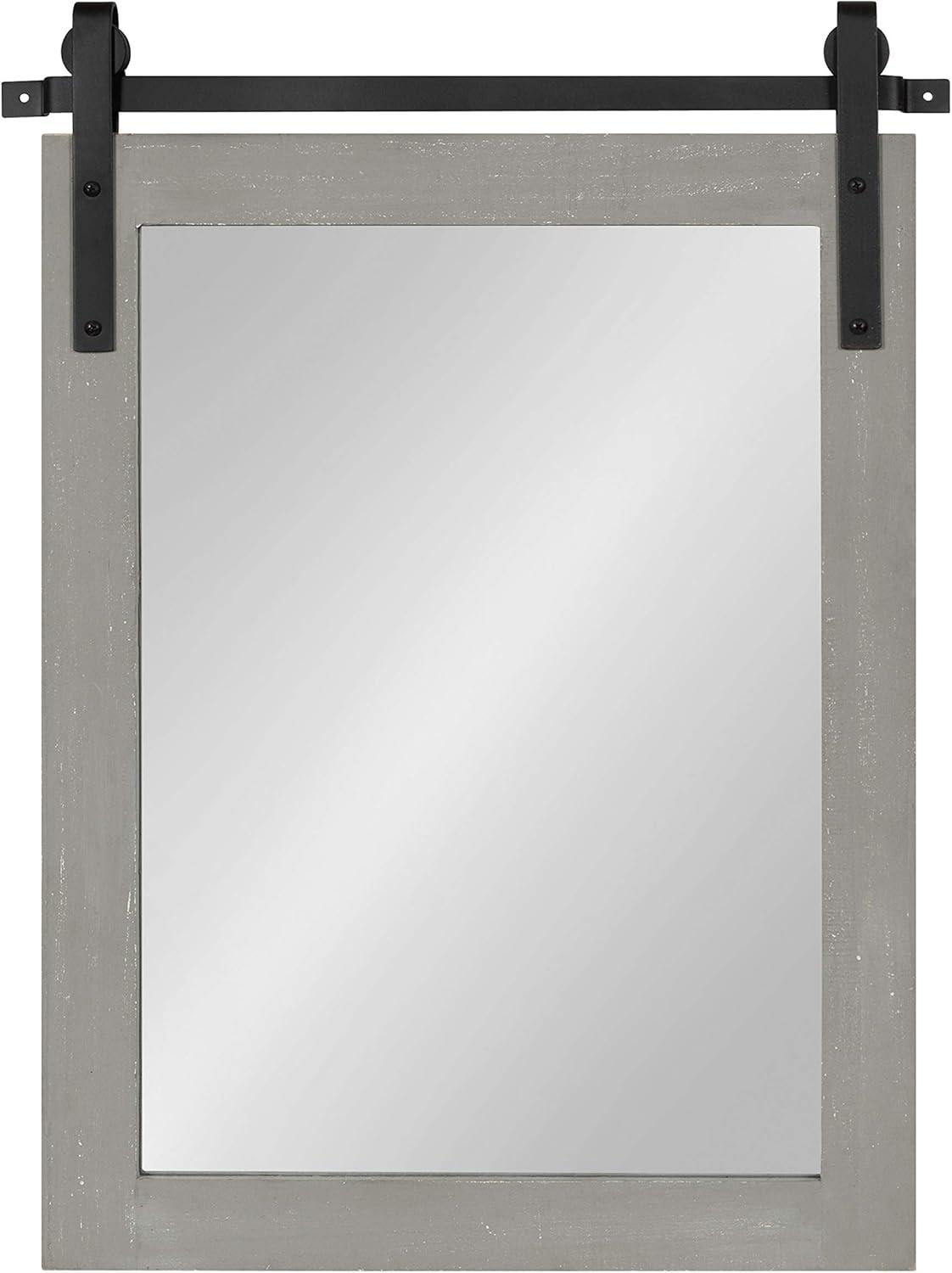 18&#34; x 26&#34; Cates Rectangle Wall Mirror Gray - Kate &#38; Laurel All Things Decor