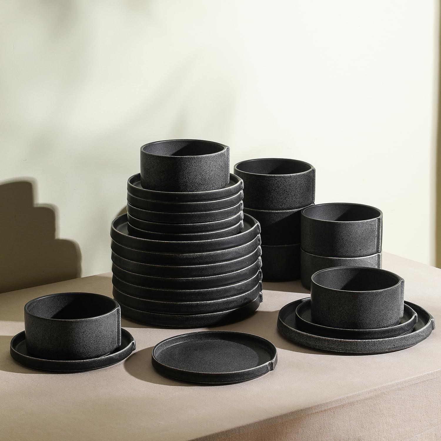 Stone Lain Bao 24-Piece Dinnerware Set Stoneware (Set of 24)