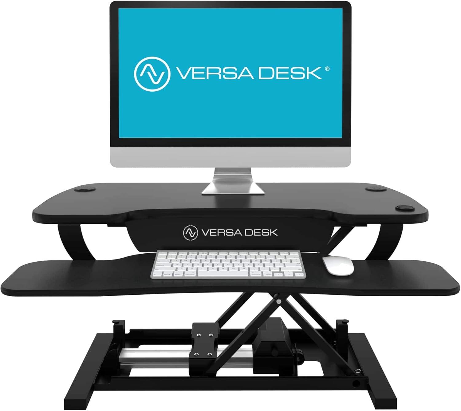 VERSADESK VersaDesk PowerPro Electric Height Adjustable Desk Converter w/ USB Charging Port