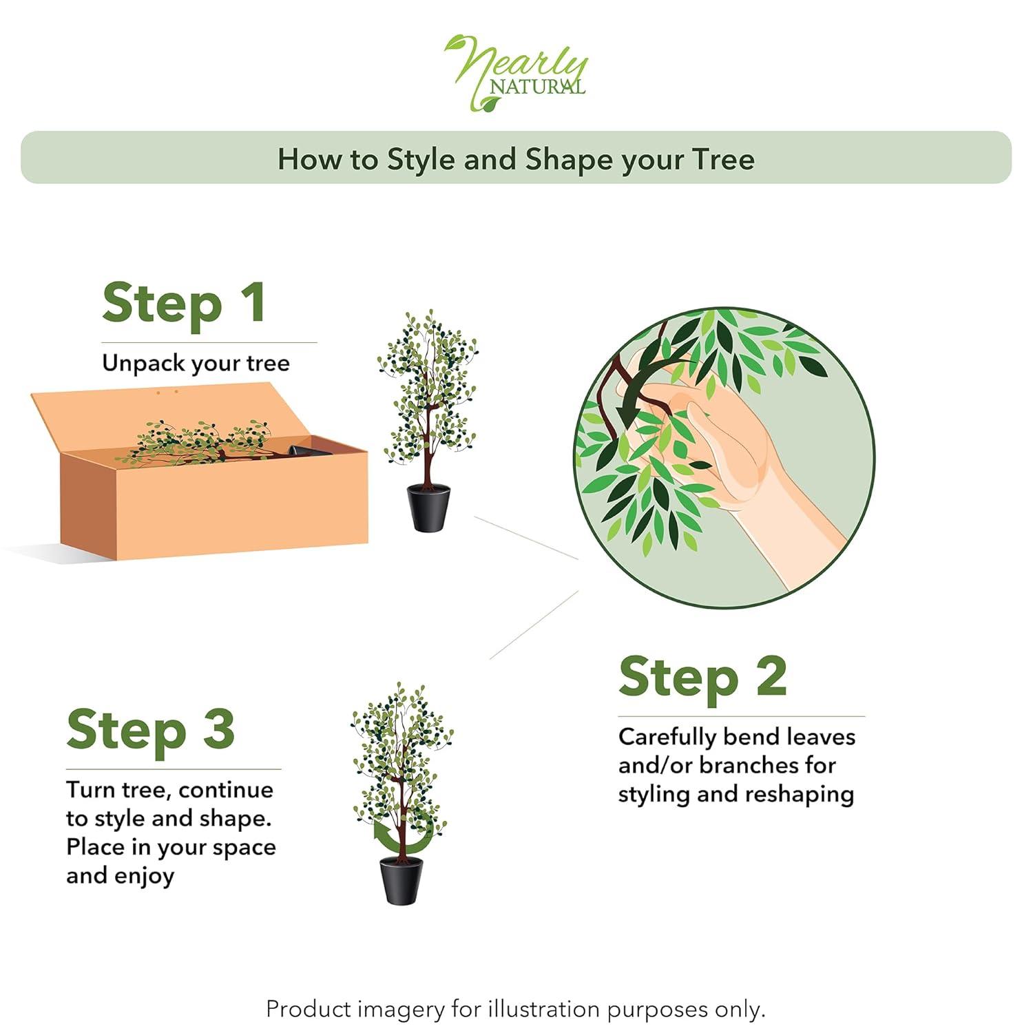 Faux Minimalist Citrus Tree 5'