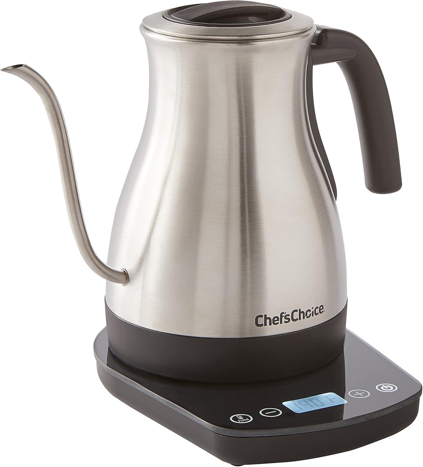 Chef'sChoice 1-Quart Digital Stainless Steel Gooseneck Kettle