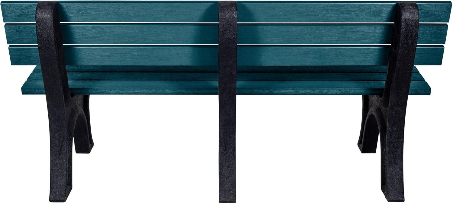 highwood Aurora Traditional 6 ft Commercial Park Bench Nantucket Blue