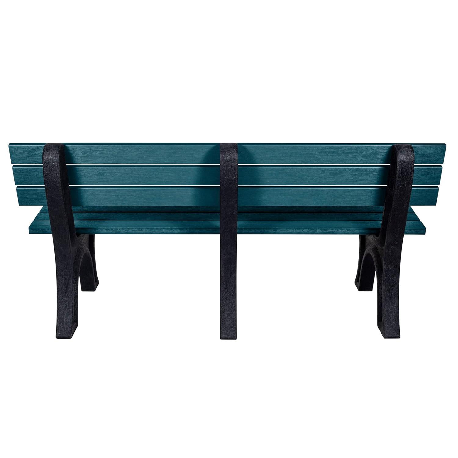 highwood Aurora Traditional 6 ft Commercial Park Bench Nantucket Blue
