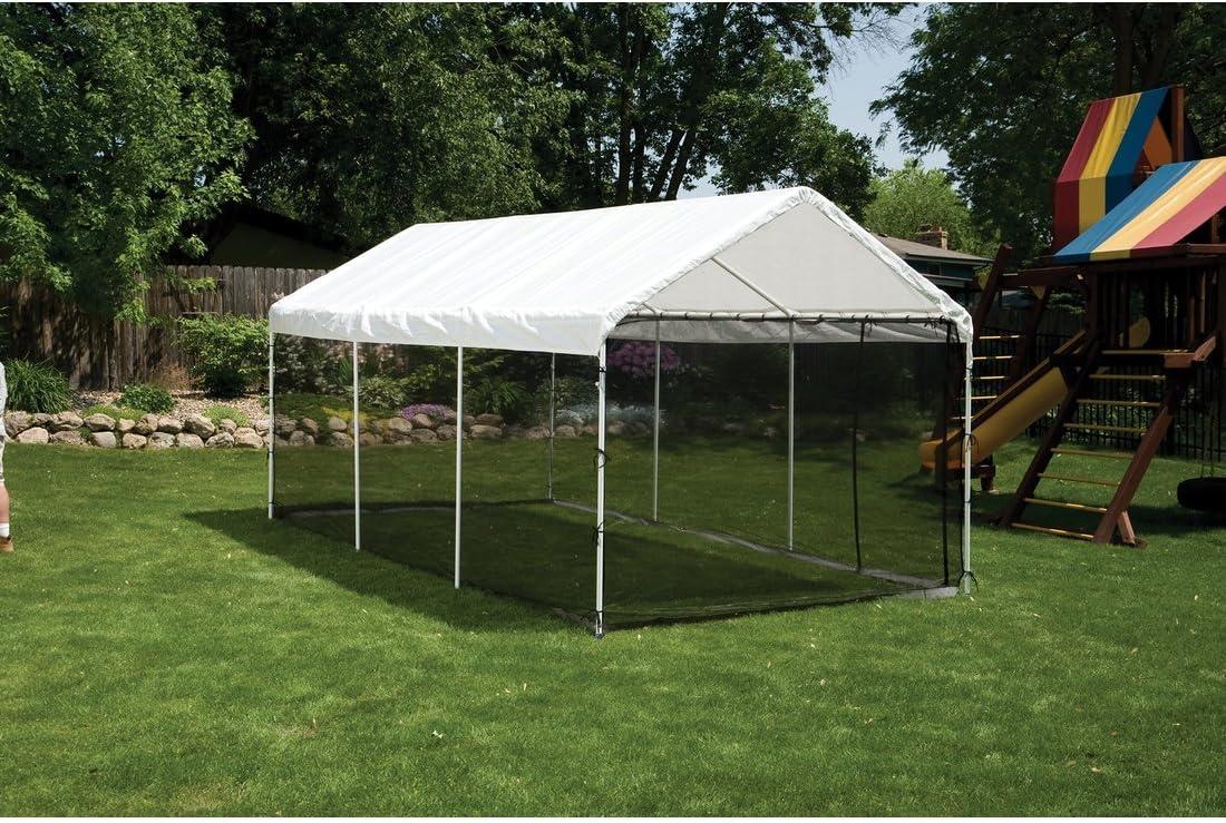 ShelterLogic MaxAP ShelterLogic Black Fabric Screen for Canopy