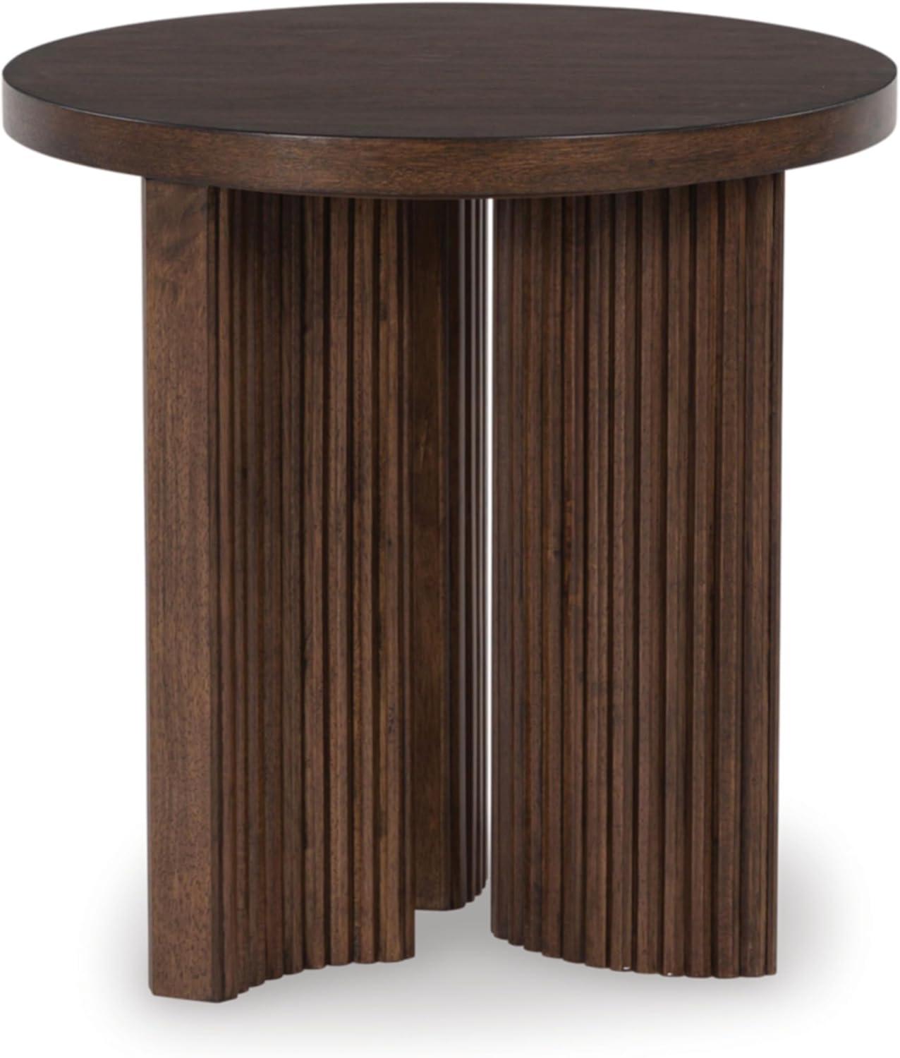 Signature Design by Ashley Korestone Contemporary  End Table, Dark Brown