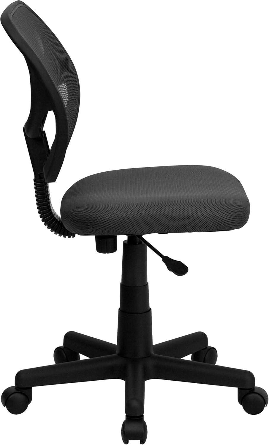 ErgoComfort 360 Swivel Mesh Task Chair with Lumbar Support, Gray and Black