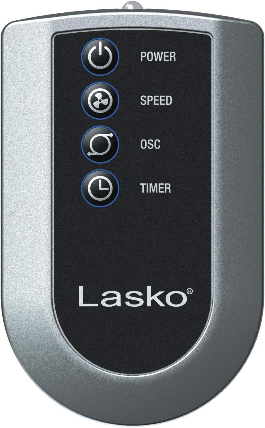 Lasko 36" H 3-Speed Oscillating Tower Fan with Timer and Remote Control, White, 2510, New