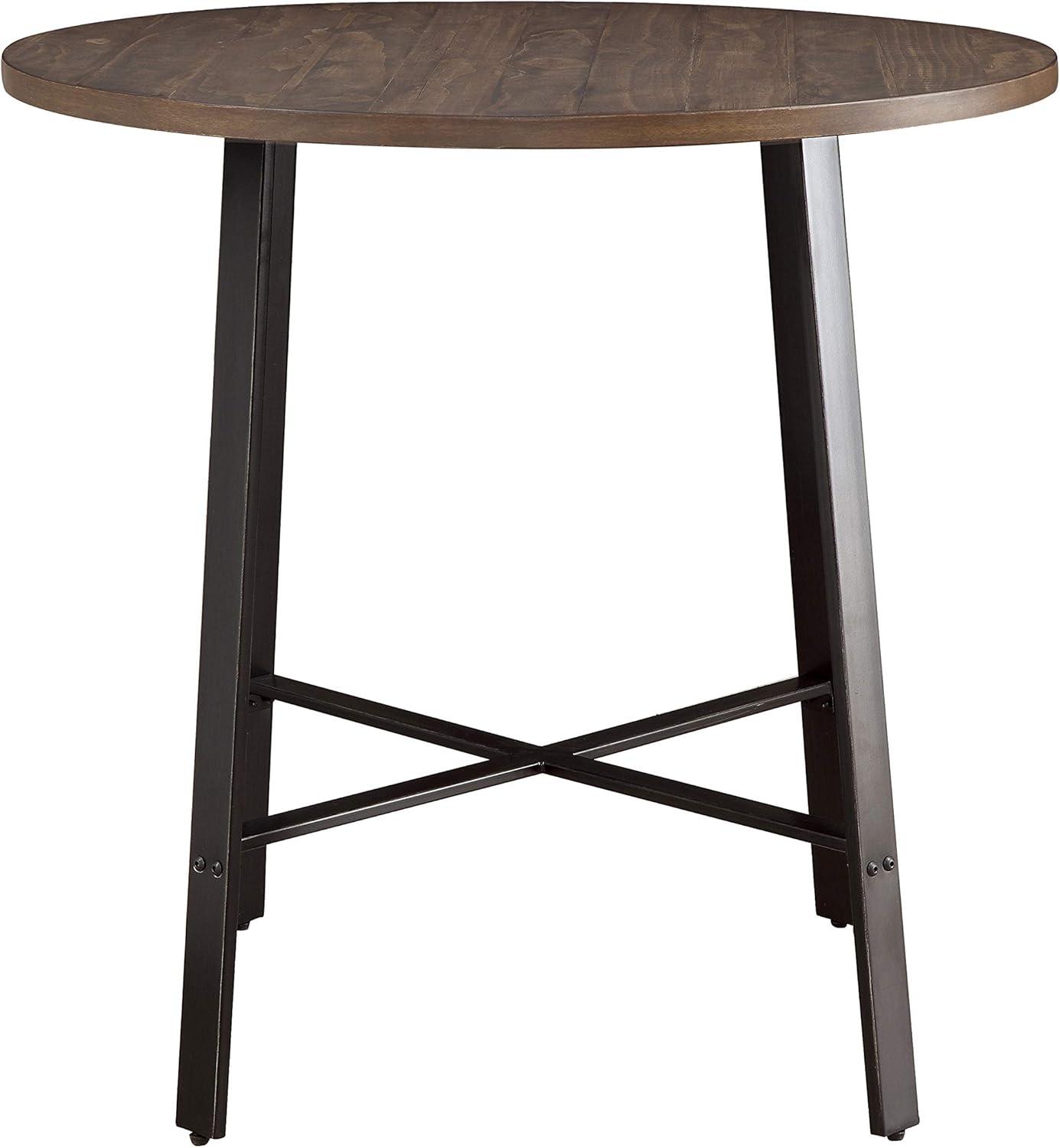 36 in. dia. x 36 in. Chevre Round Counter Height Table - Burnished