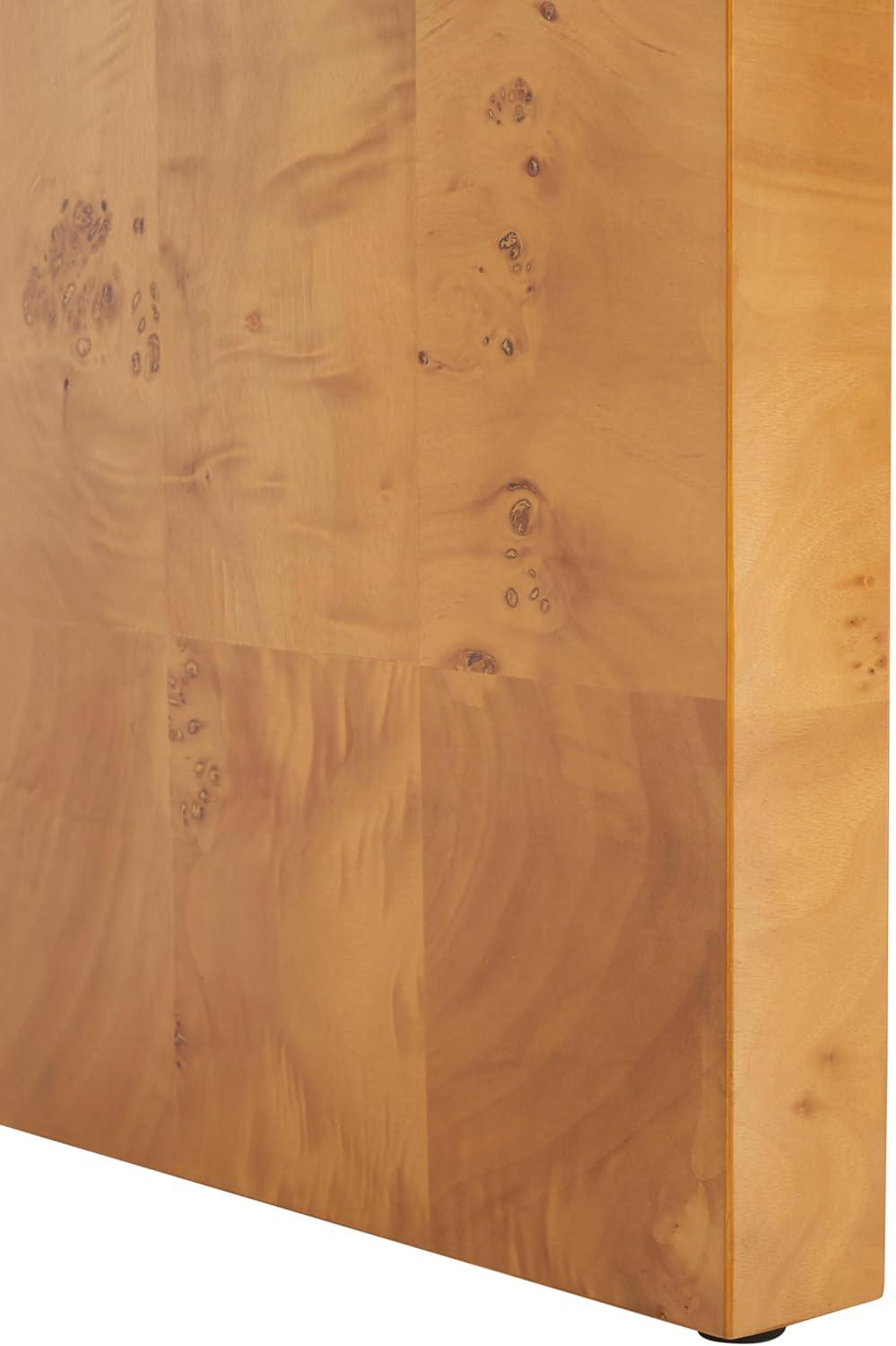 SAFAVIEH Cella Mission Natural Wood Rectangle Console Table (34 in. W x 11 in. D x 28 in. H)