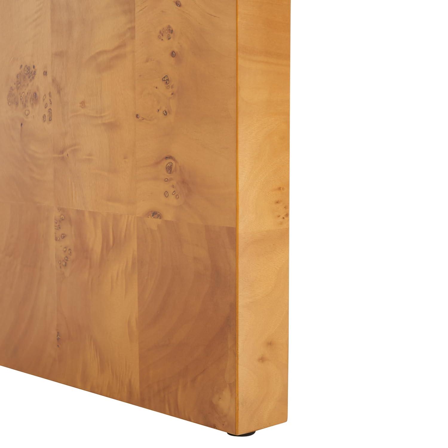 SAFAVIEH Cella Mission Natural Wood Rectangle Console Table (34 in. W x 11 in. D x 28 in. H)