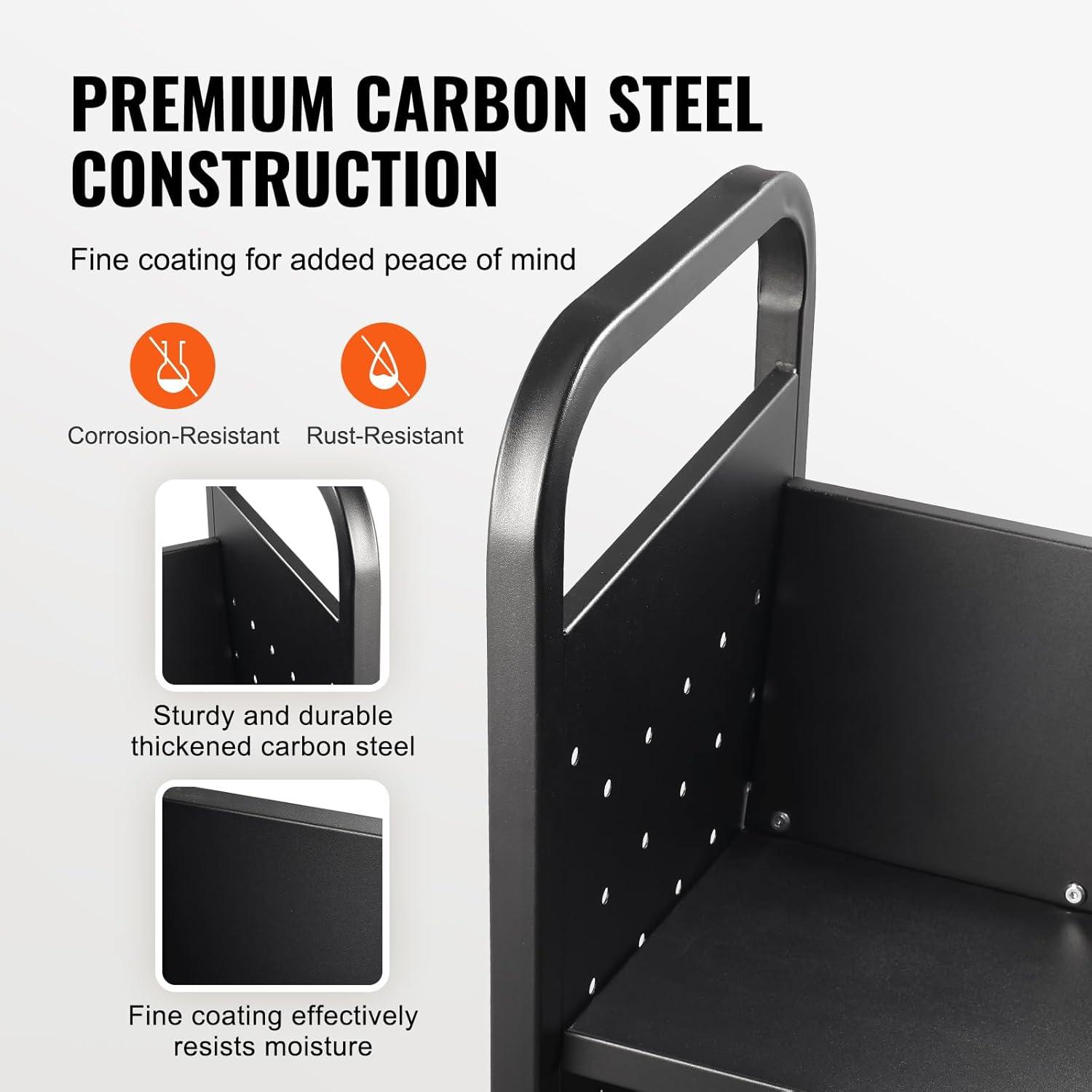 Stellweilan Tessberg 49.2'' H Book Cart with Wheels