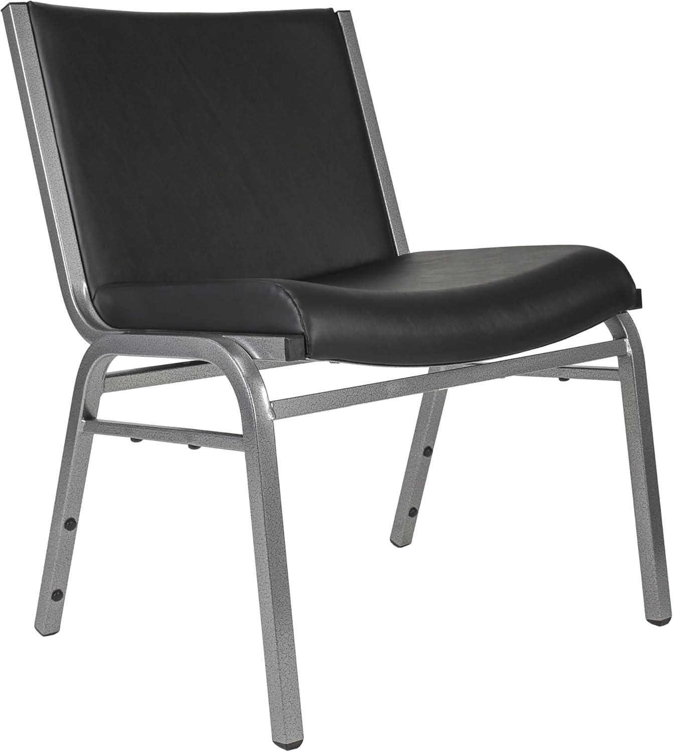 Flash Furniture Divine Multipurpose Big & Tall 1000 lb. Rated Stacking Guest Chairs for Business or Home Use (Set of 2)