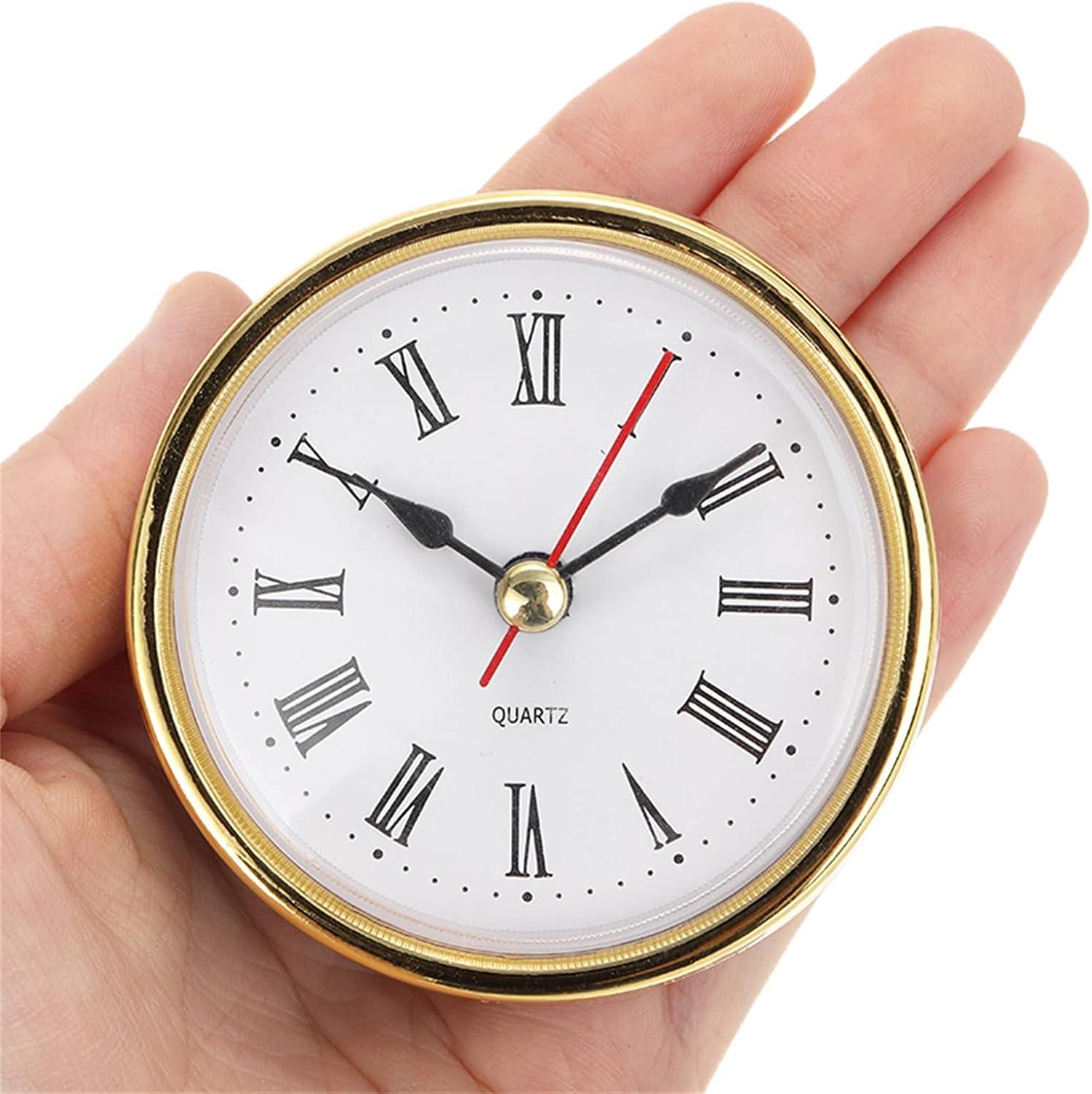 Classic Clock Craft Quartz Movement 2-1/2 (65mm) Round Clocks Head Insert Roman Number