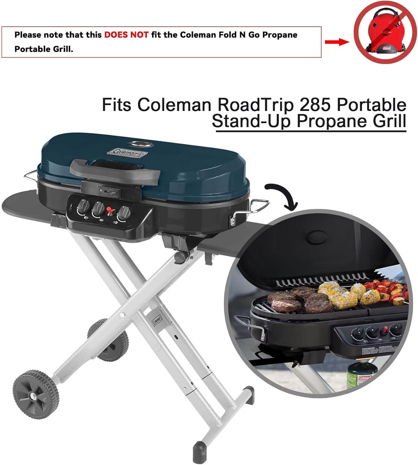 Cast Iron Half Grill Cooking Griddle for Coleman RoadTrip Swaptop Grills LX LXE LXX, Non-Stick Flat Cooking Pan BBQ Accessories, 1 Pack