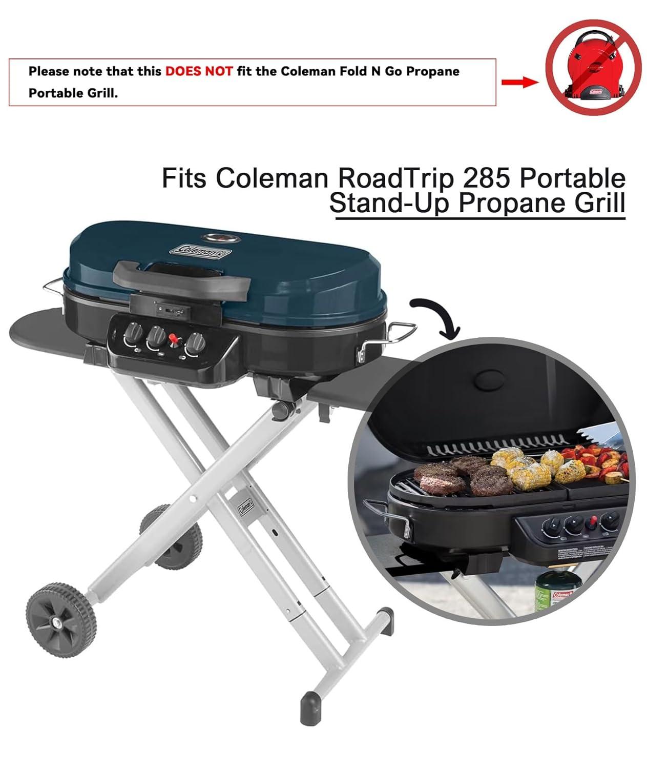 Cast Iron Half Grill Cooking Griddle for Coleman RoadTrip Swaptop Grills LX LXE LXX, Non-Stick Flat Cooking Pan BBQ Accessories, 1 Pack