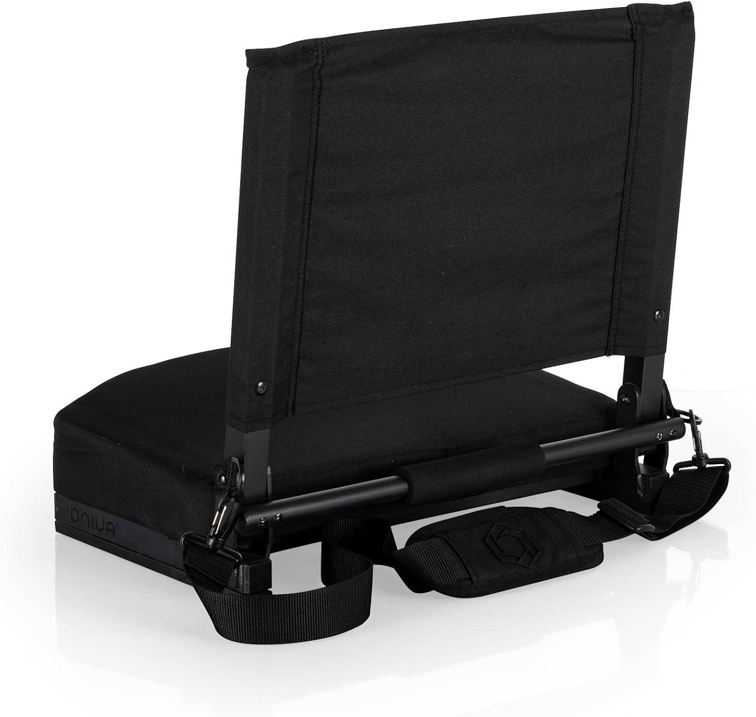 Picnic Time Gridiron Stadium Seat - Black