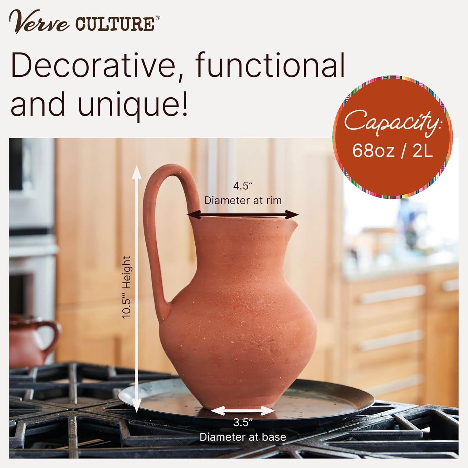 Handcrafted Terracotta Hot Chocolate Pitcher