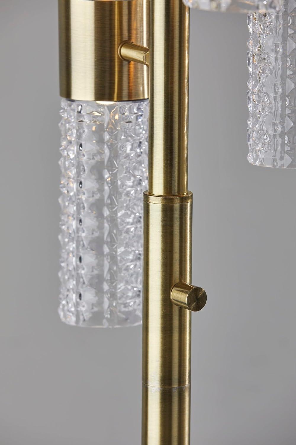 Tuberose Metal Multi-light LED Floor Lamp (65")