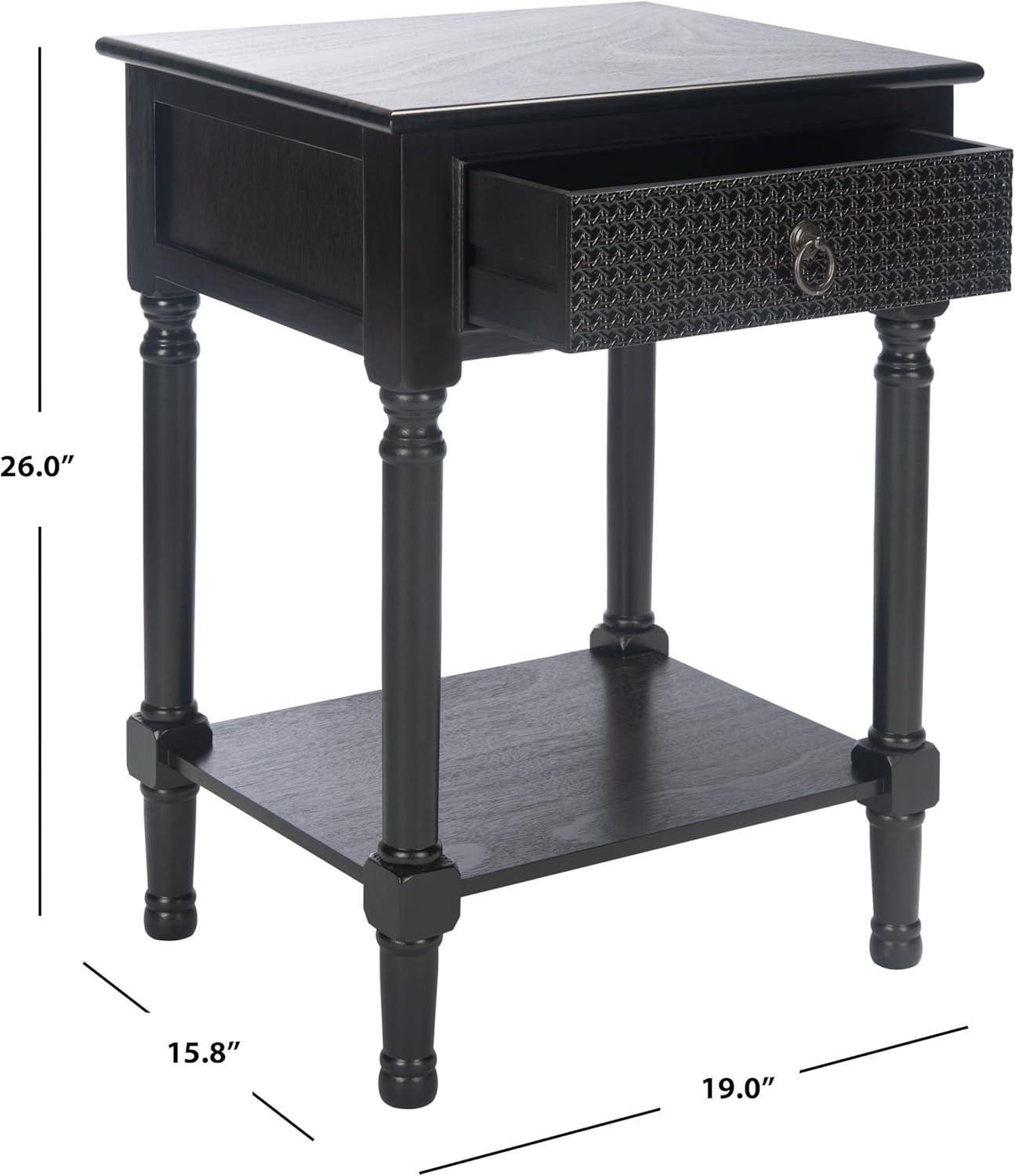 Haines 1 Drawer Accent Table - ACC5720B - Distressed/Grey - Safavieh