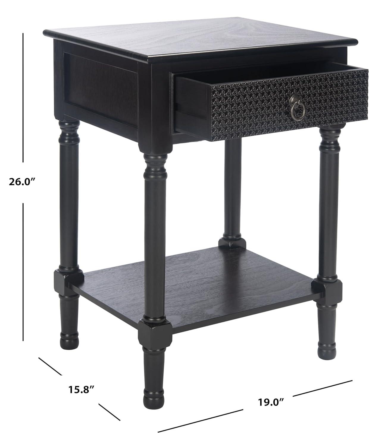 Haines 1 Drawer Accent Table - ACC5720B - Distressed/Grey - Safavieh