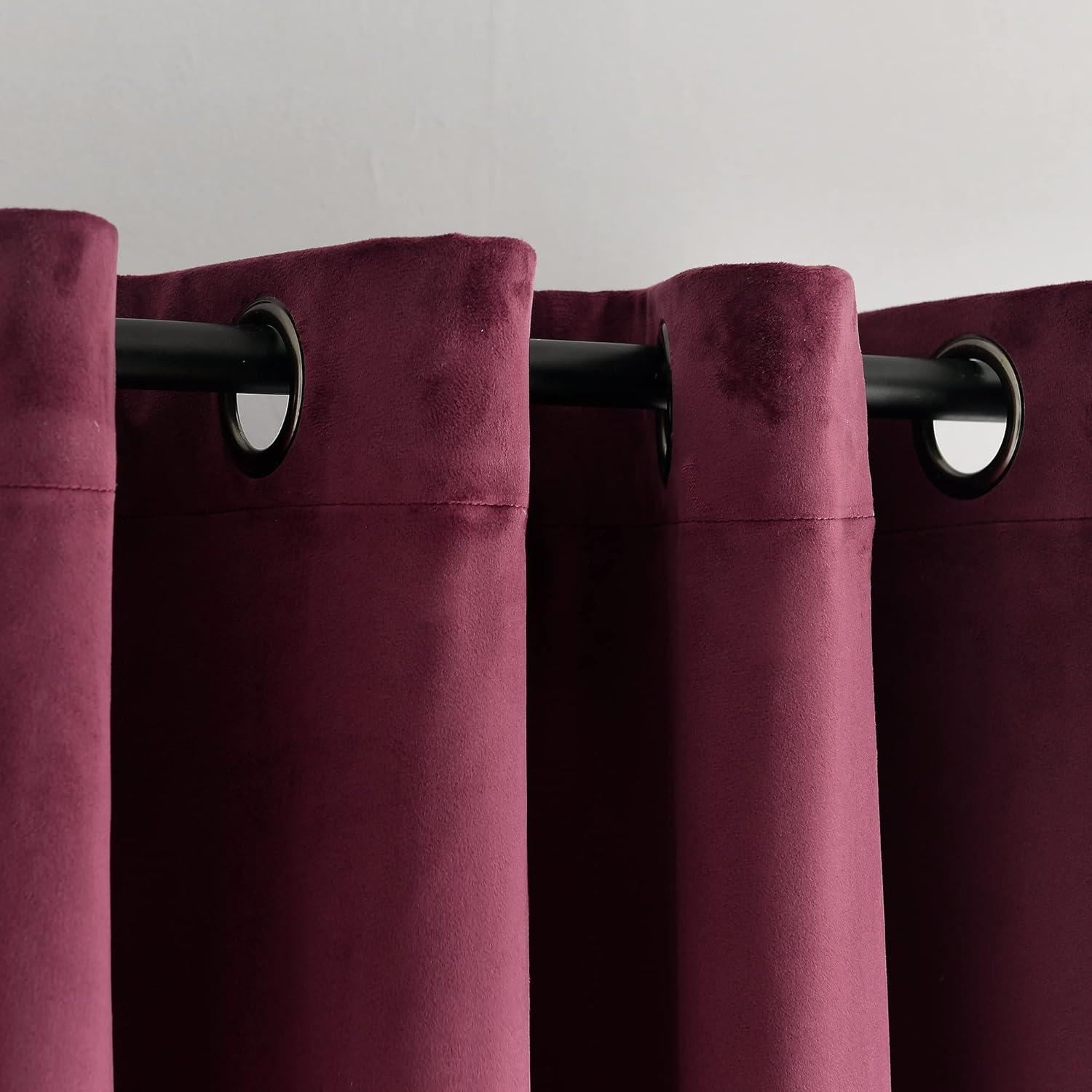 Prima Velvet Solid Blackout Polyester Curtain