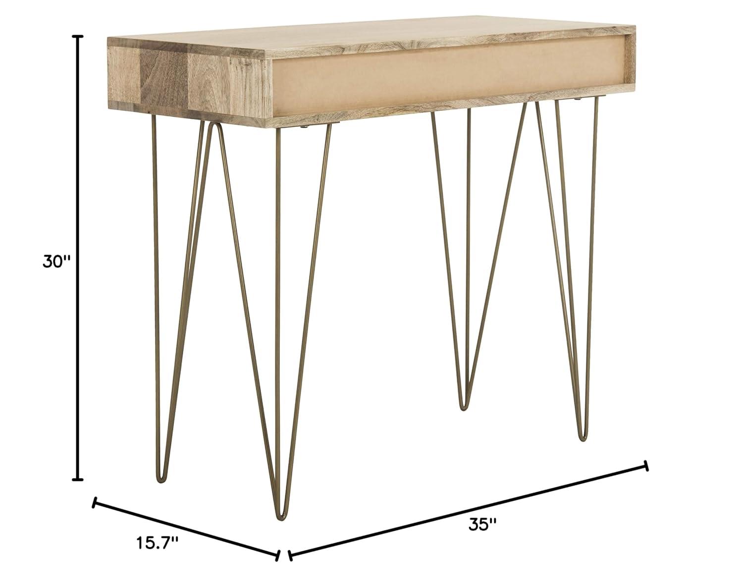 Marigold Desk - DSK9001 - Natural - Safavieh