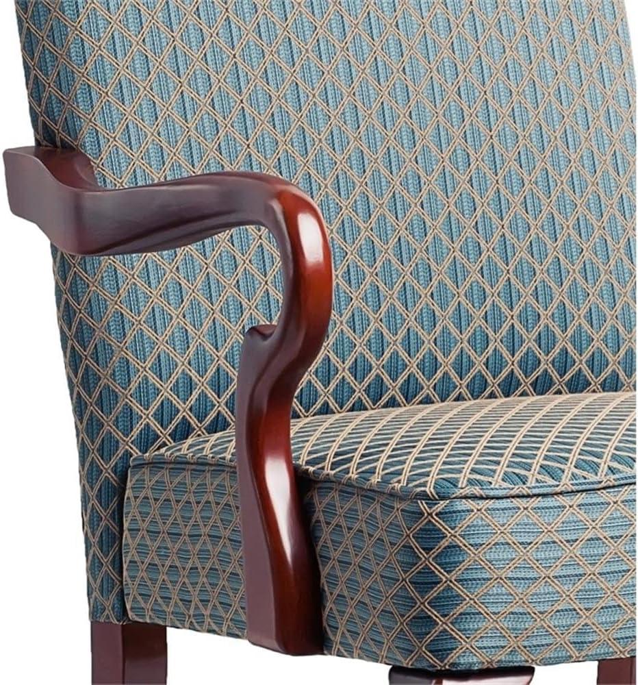 Comfort Pointe Derby Gooseneck Arm Chair Beige: Upholstered Polyester/Cotton, Wood Legs, Foam Fill