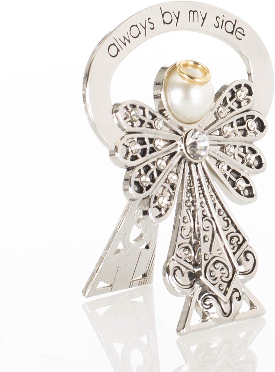 Roman, 2.5" RHD BEDSIDE ANGEL-CRYSTAL CRYSTAL WINGS BEDSIDE CARDING