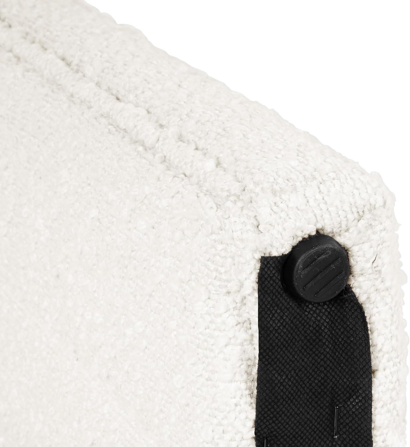 Hokku Designs Modern Channel Tufted Ottoman for Living Room & Bedroom