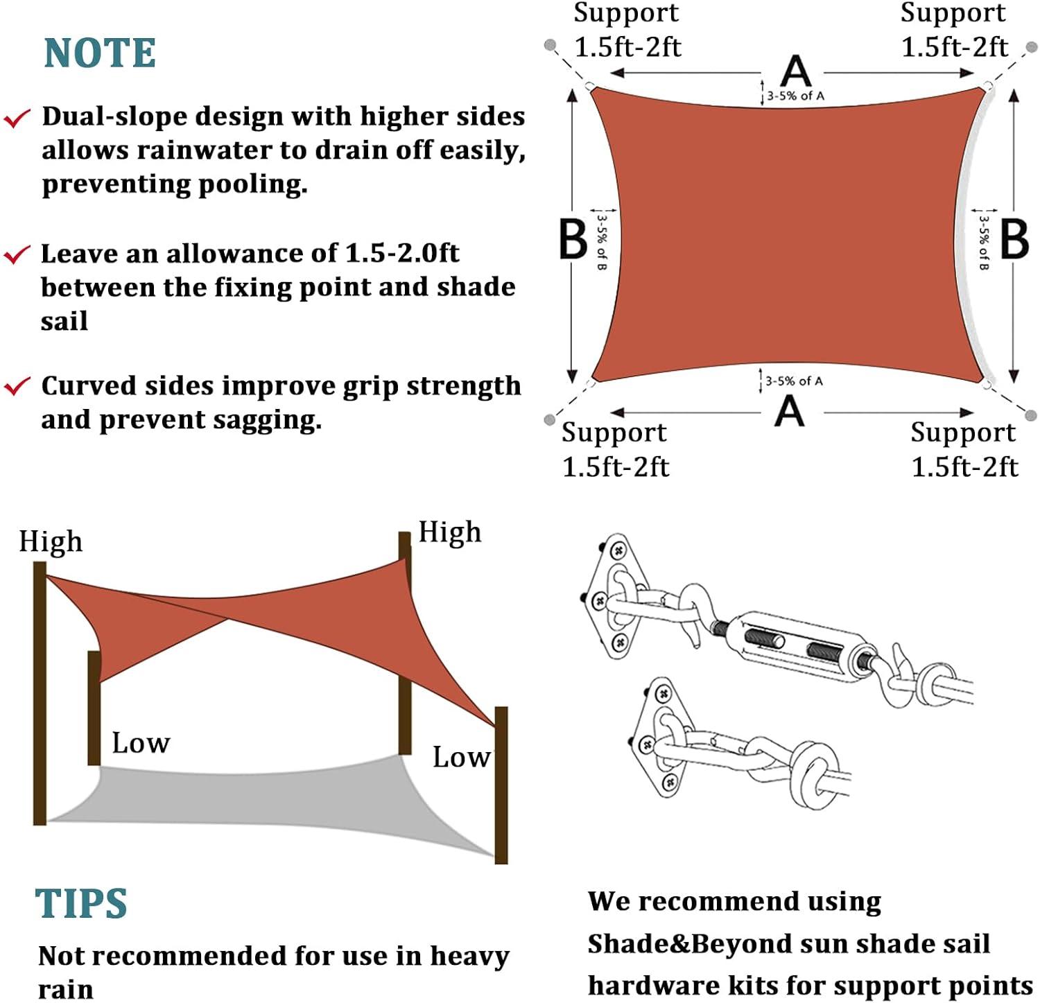 Backyard Expressions 12' Square Shade Sail