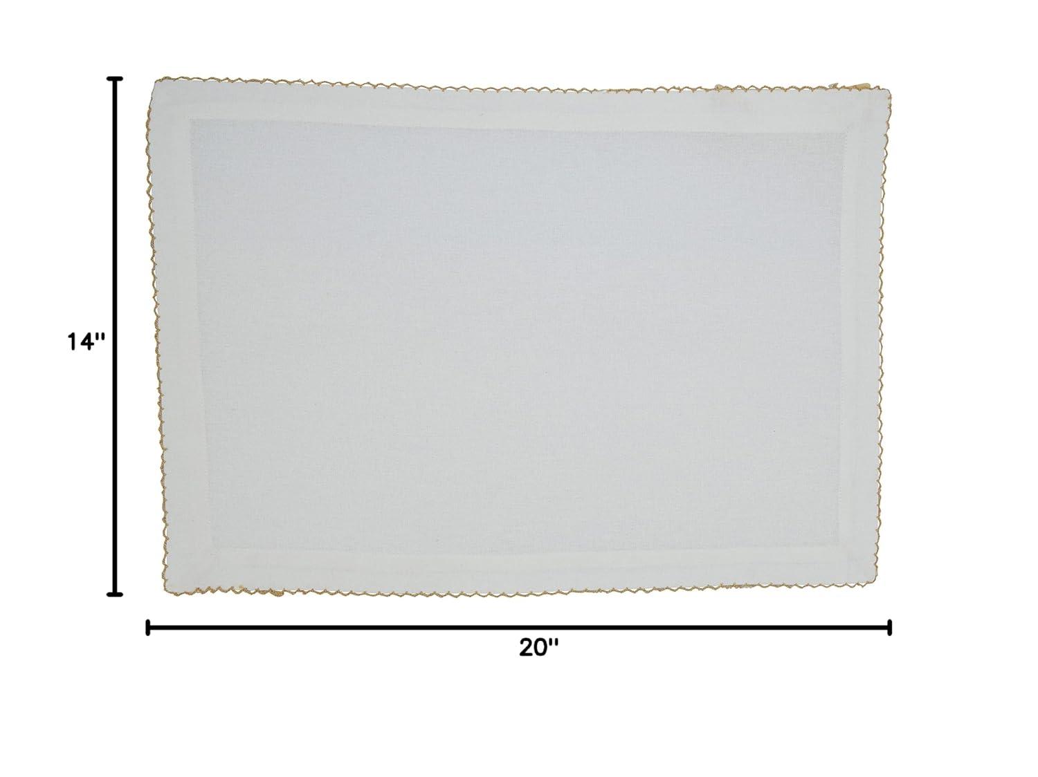 Recotting Cotton No Pattern Rectangle Placemat (Set of 4)