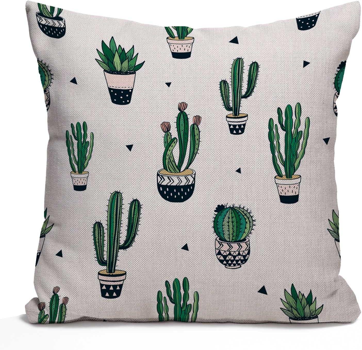 Nphuriy Mexican Floral Decorations Pillow Cover Ethnic Art Birds and Paisley Flowers Farmhouse Decor Throw Pillow Cases Cushion Cover 16 x 16 Inch Home Decoration