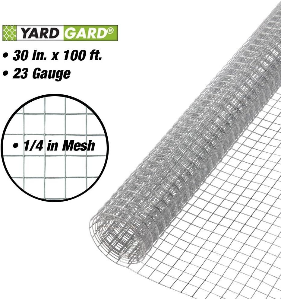 Yardgard 308249B 23 Gauge 0.25 in. Mesh 2.5 x 100 ft. Galvanized Hardware Cloth