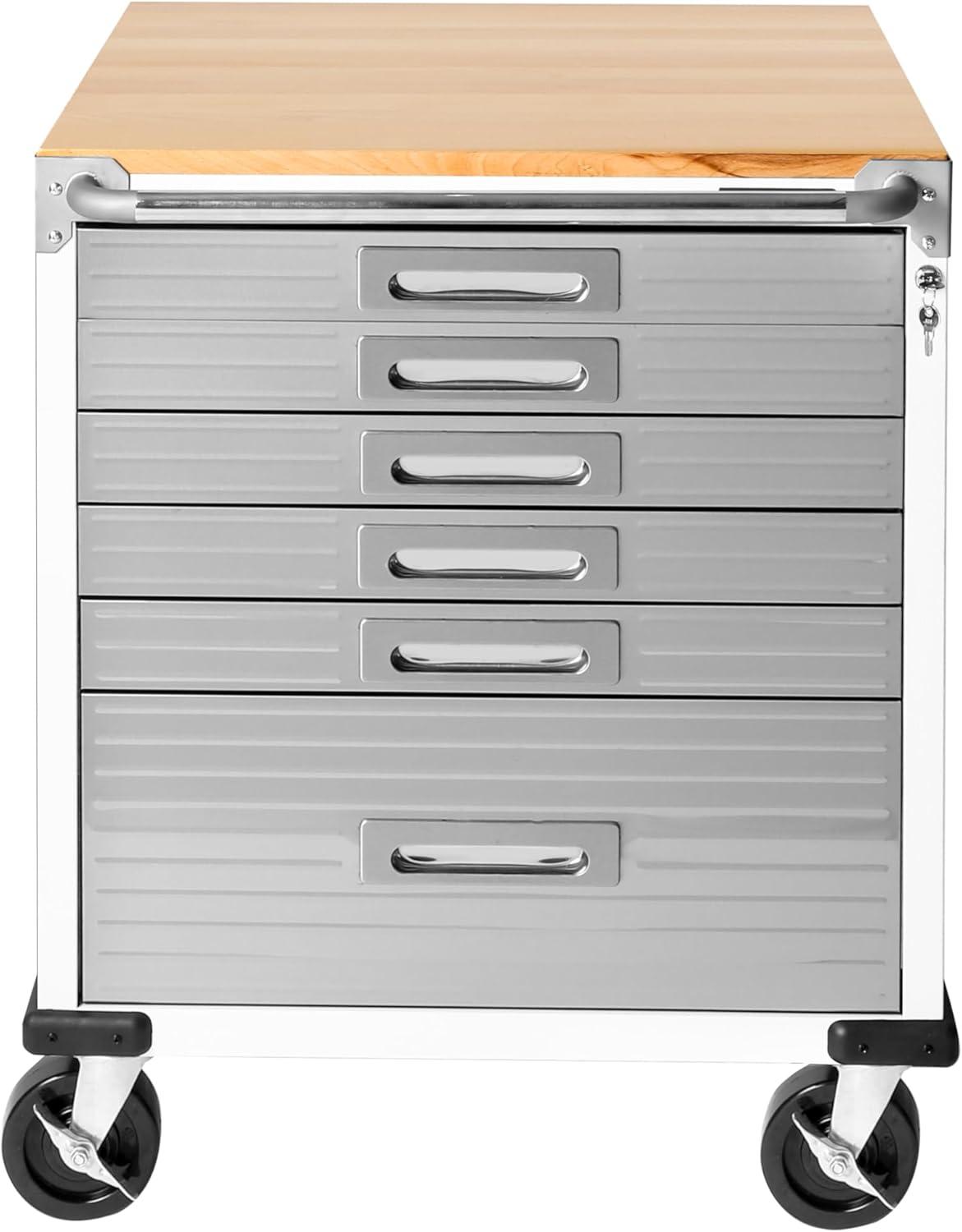 Seville Classics UltraHD 6-Drawer Rolling Cabinet