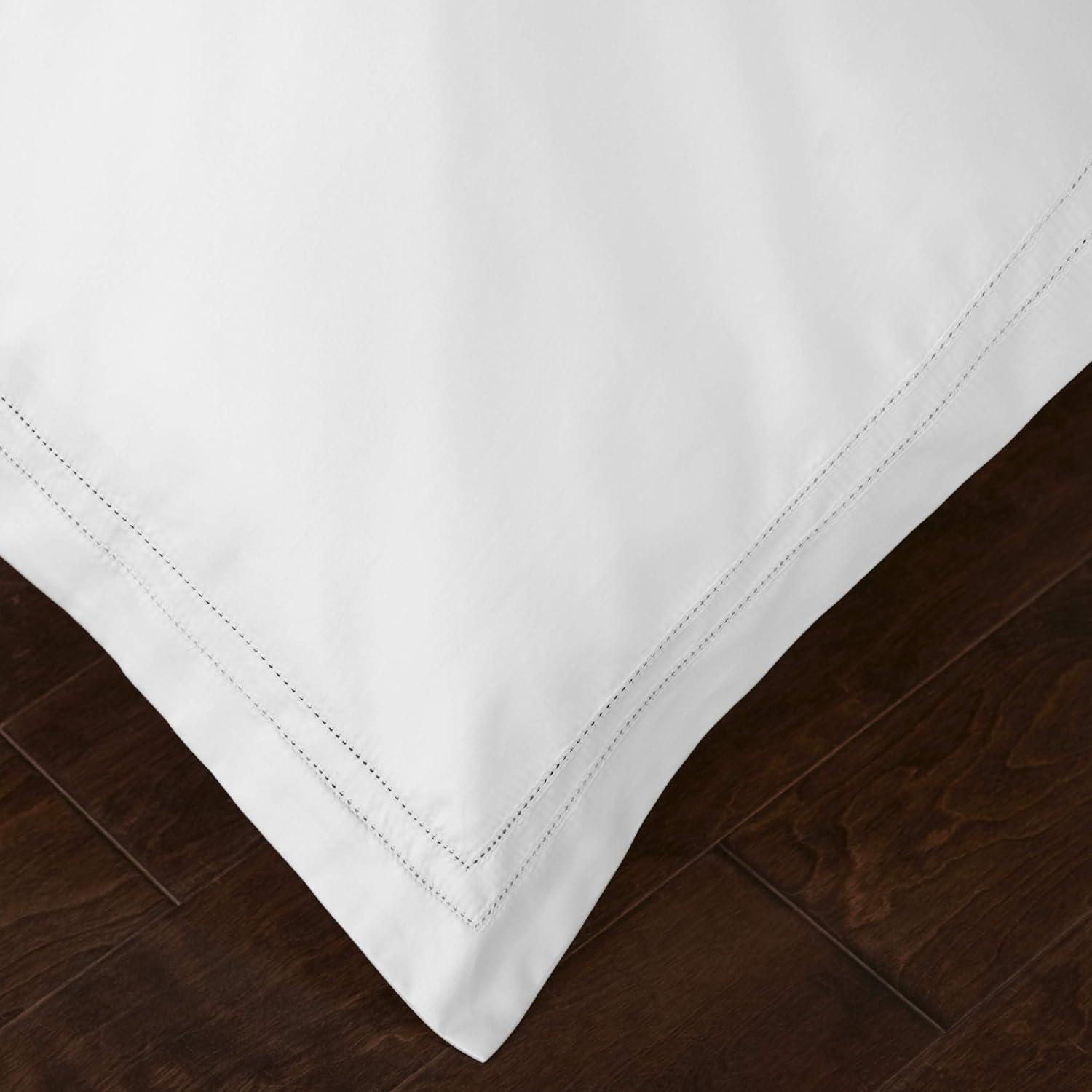 White Queen Cotton Sateen Weave Duvet Cover Set